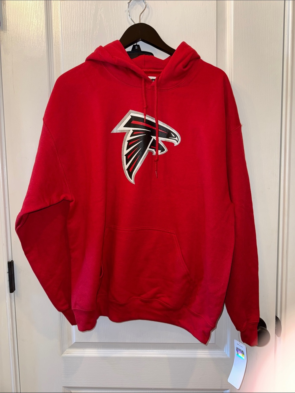 Team Apparel Red Falcons Logo Crewneck Hoodie